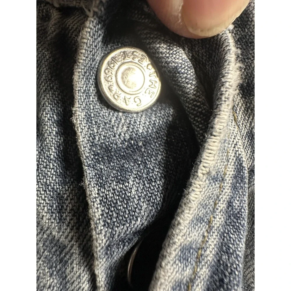 Vintage Gap Jeans Boys 4 Blue‎ Denim Made USA Button Fly Tapered Leg 90s 80s